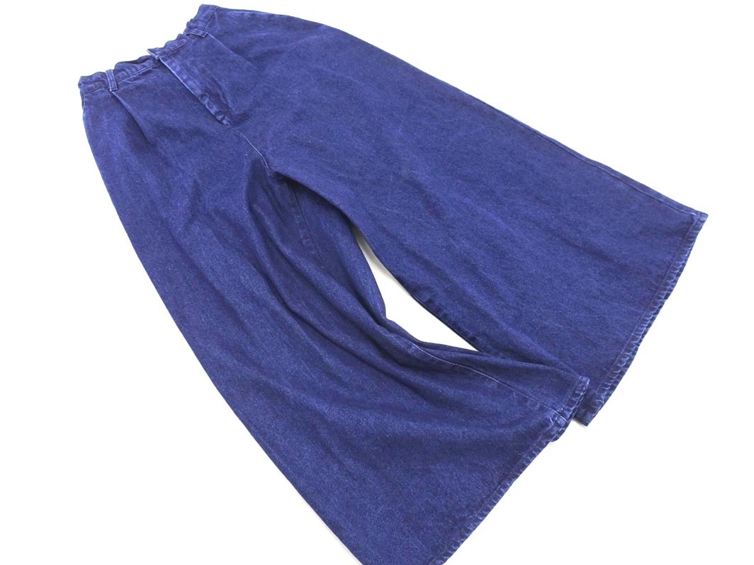 KBFke- Be ef Urban Research широкий Denim брюки sizeOne/ синий ## * fcc7 женский 