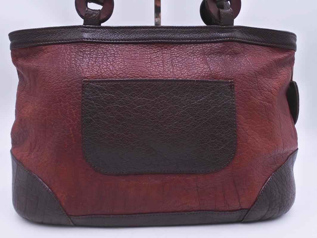 IBIZA イビザ 本革 レザー トート バッグ 茶 ■■ ☆ fcc8 レディース