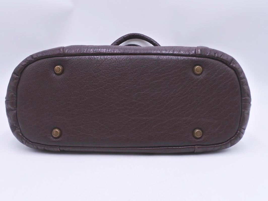 IBIZA イビザ 本革 レザー トート バッグ 茶 ■■ ☆ fcc8 レディース