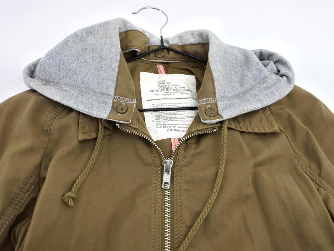 MOUSSY マウジー フード 付き ブルゾン ジャケット size1/カーキ ■◇ ☆ fcd1 レディース