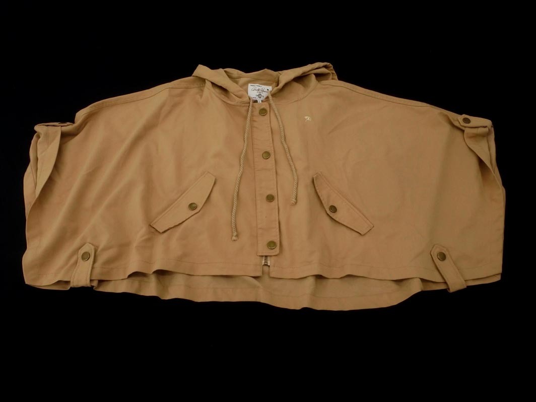 arnold palmer アーノルドパーマー ポンチョデザイン フード ジャケット size1/ベージュ ■◇ ☆ fcd1 レディース