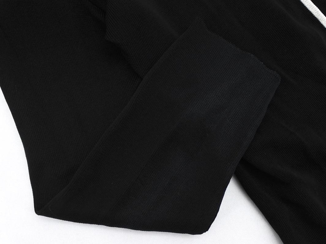 ネコポスOK INDIVI インディヴィ Vネック ニット カーディガン size38/黒 ■◇ ☆ fcd1 レディース