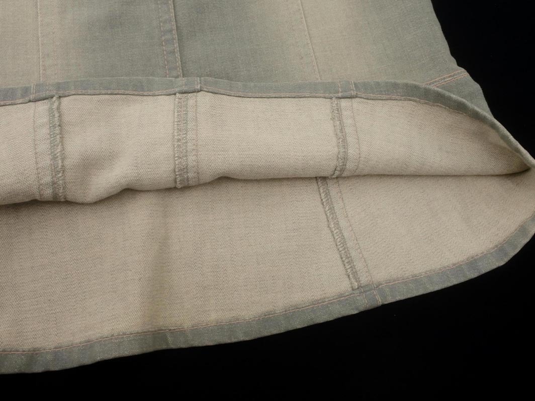 KUMIKYOKU 組曲 裾フレア タイト デニムスカート size1/グレー ■■ ☆ fcd1 レディース