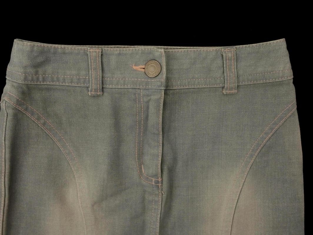 KUMIKYOKU 組曲 裾フレア タイト デニムスカート size1/グレー ■■ ☆ fcd1 レディース