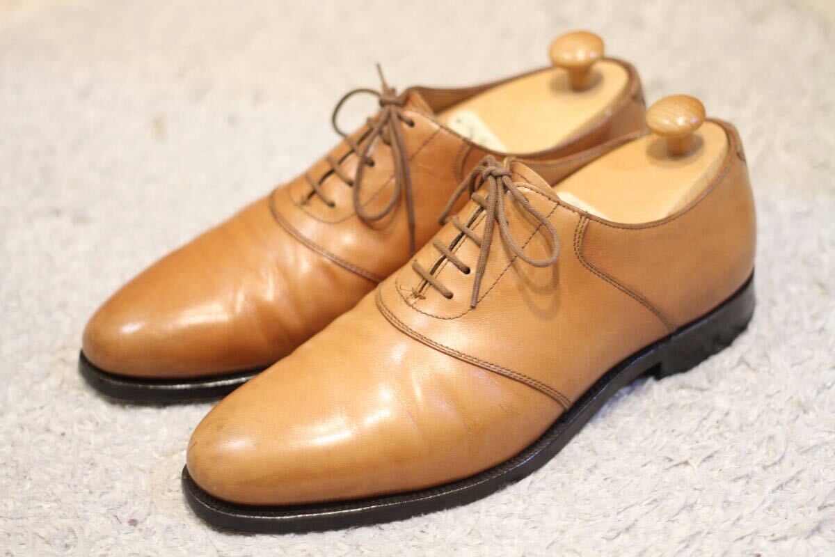 【Crockett & Jones制】Lloyd Footwear サドル プレーントゥ 6E(ロイド マスターロイド クロケット ジョーンズ ストレートチップ)
