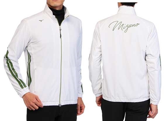 新品未使用 ミズノ ジャケット ホワイト L ストレッチ ヒーローブルゾン E2ME2501 MIZUNO