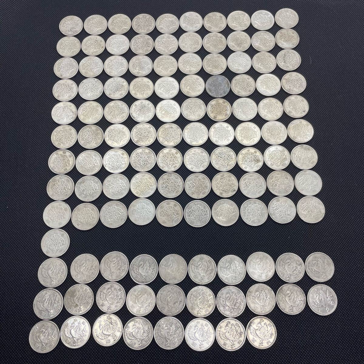 TM☆計119枚 古銭 旧100円銀貨 おまとめ 稲穂 鳳凰 大量 銀貨 TM☆計119枚 古銭 旧100円銀貨 おまとめ 稲穂 鳳凰 大量 銀貨