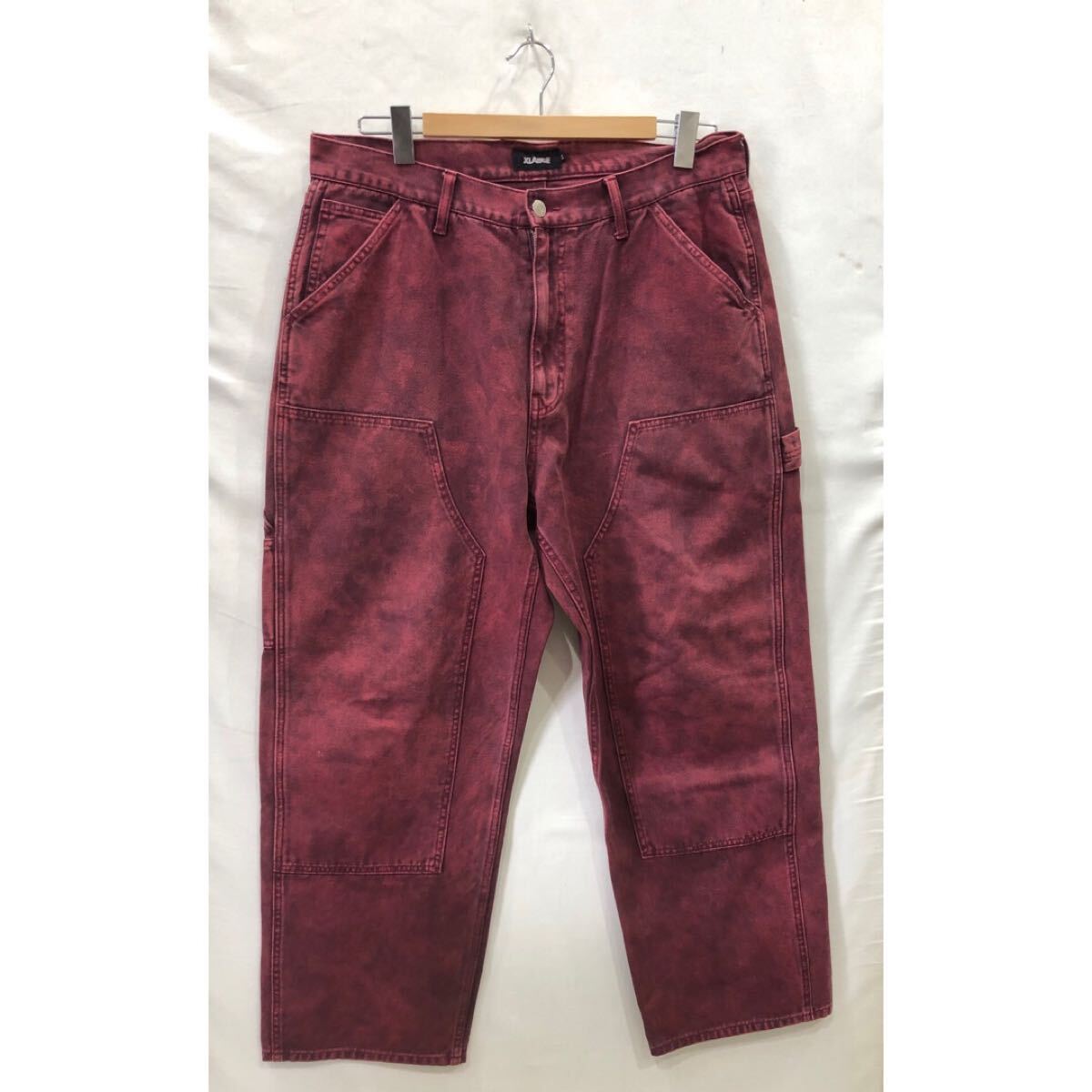 ts20250317【X-LARGE】エクストララージ OVERDYED WORK PANTS ボトム 36 コットン 101232031007