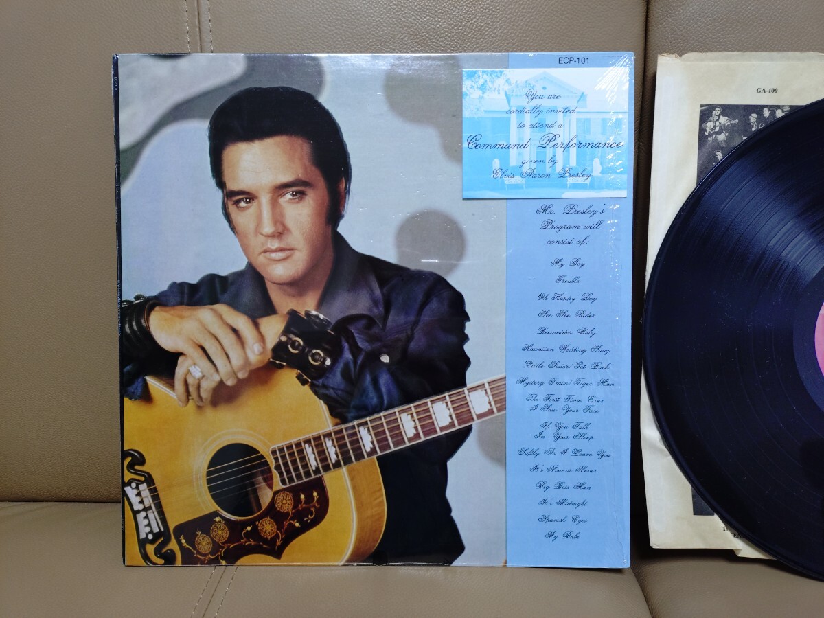 ★エルヴィス?プレスリー★ ELVIS PRESLEY★COMMAND PERFORMANCE★ECP-10★シュリンク殘★インナー経年汚れ、傷み★中古LP★Super Rare！