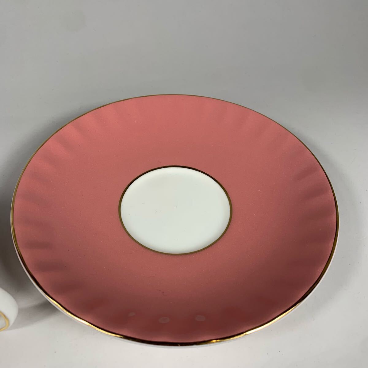 AYNSLEY エインズレイ カップ ソーサー ティーカップ 金彩 ピンク バタフライ 