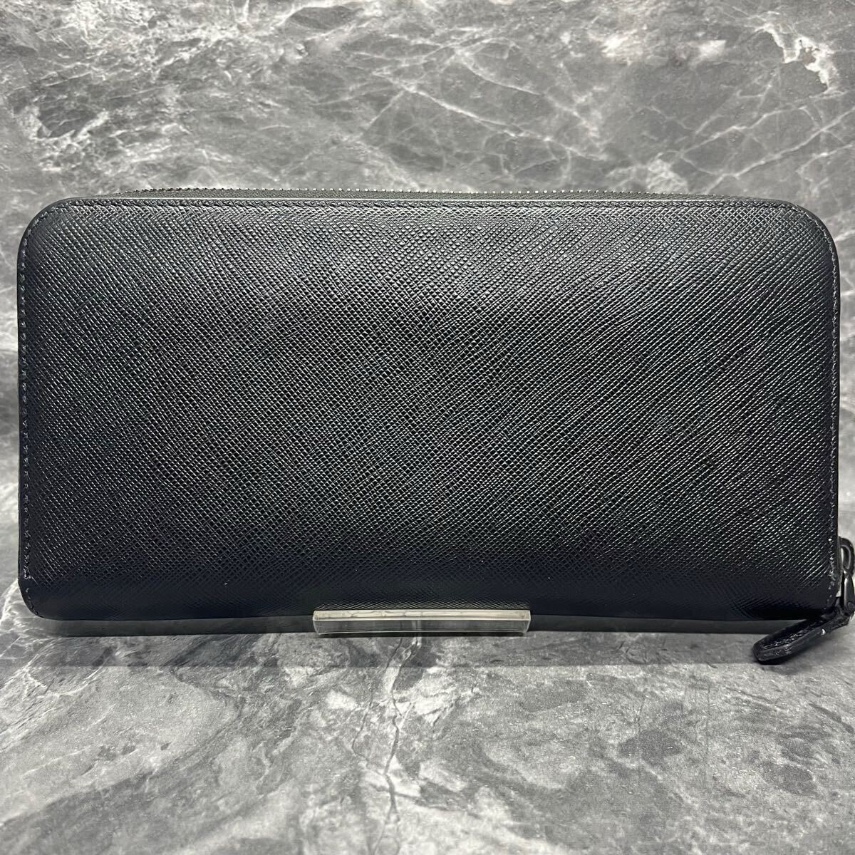 □美品/RFID搭載□ PRADA プラダ 長財布 ラウンドファスナー □美品/RFID搭載□ PRADA プラダ 長財布 ラウンドファスナー
