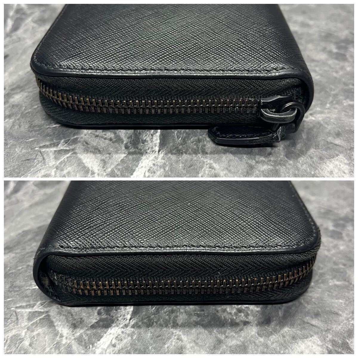 □美品/RFID搭載□ PRADA プラダ 長財布 ラウンドファスナー □美品/RFID搭載□ PRADA プラダ 長財布 ラウンドファスナー