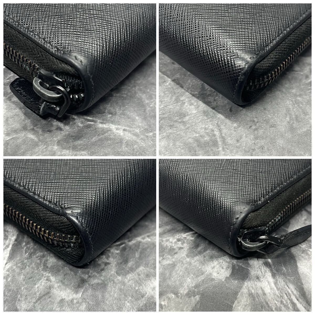 □美品/RFID搭載□ PRADA プラダ 長財布 ラウンドファスナー □美品/RFID搭載□ PRADA プラダ 長財布 ラウンドファスナー