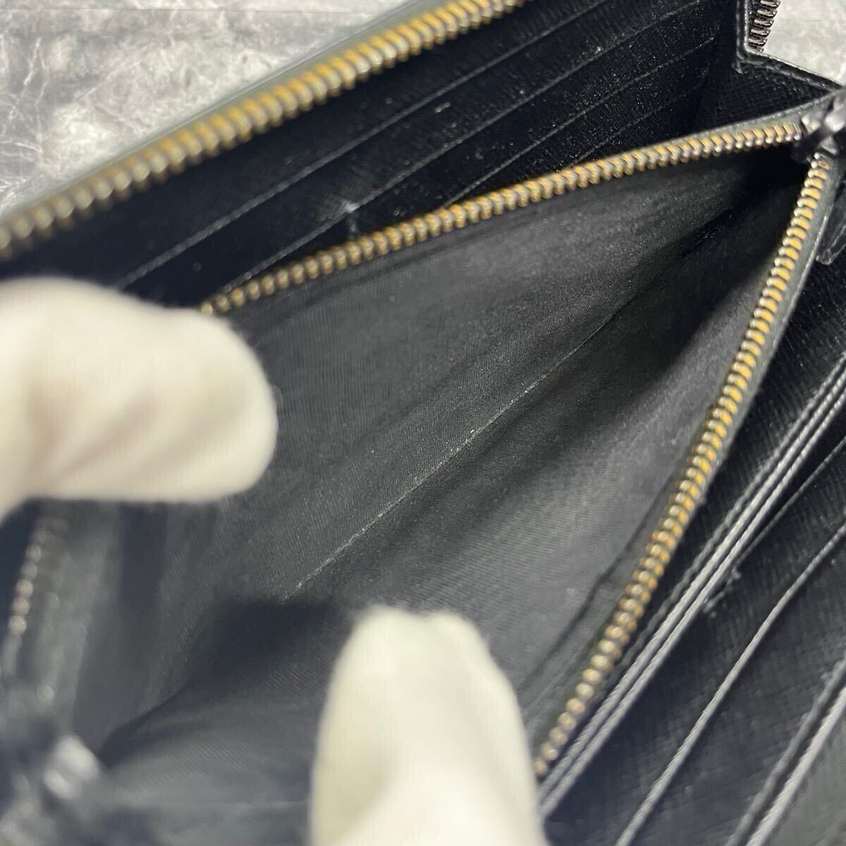 □美品/RFID搭載□ PRADA プラダ 長財布 ラウンドファスナー □美品/RFID搭載□ PRADA プラダ 長財布 ラウンドファスナー
