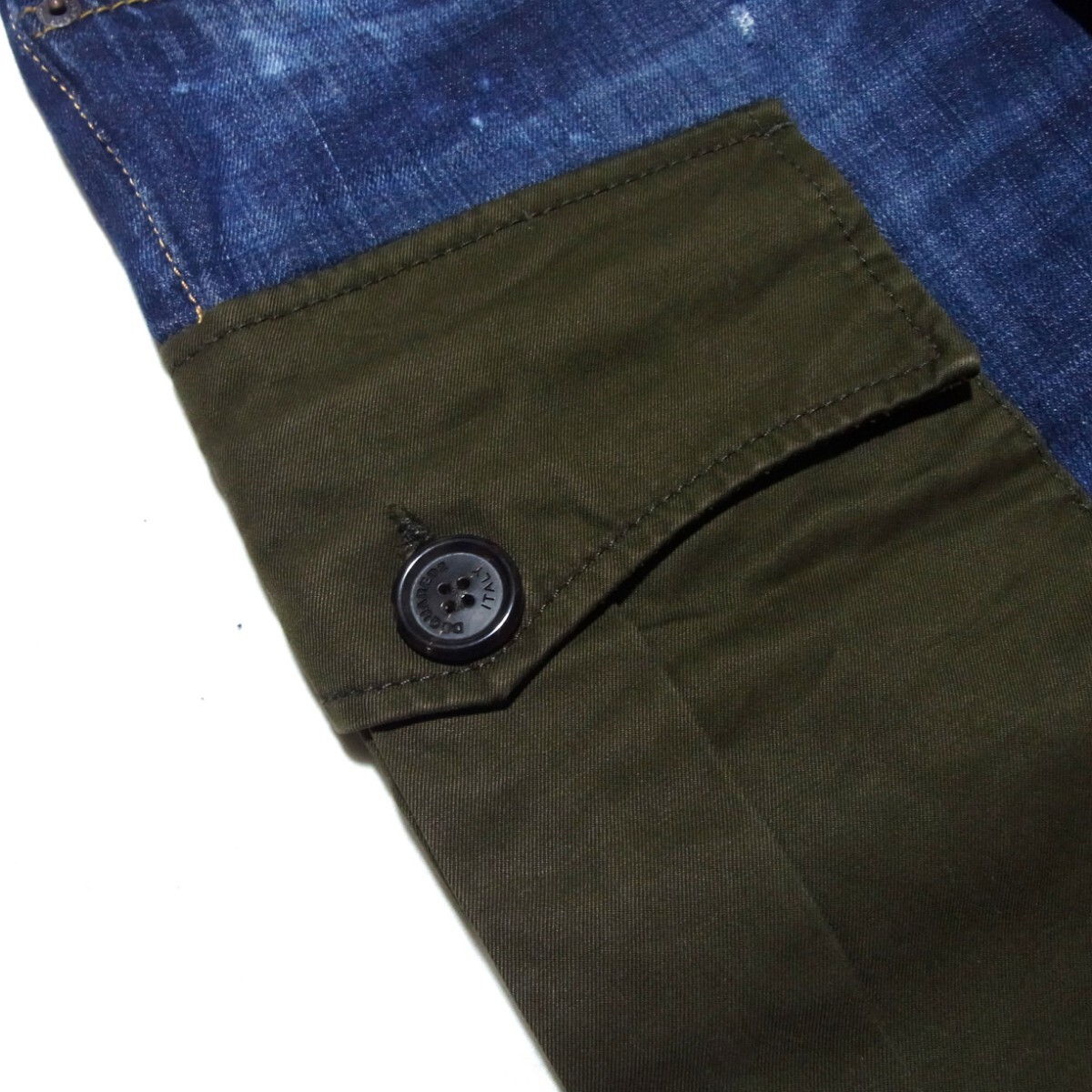 18SS DSQUARED2 ディースクエアード City Biker Cargo ペンキ 18SS DSQUARED2 ディースクエアード City Biker Cargo ペンキ
