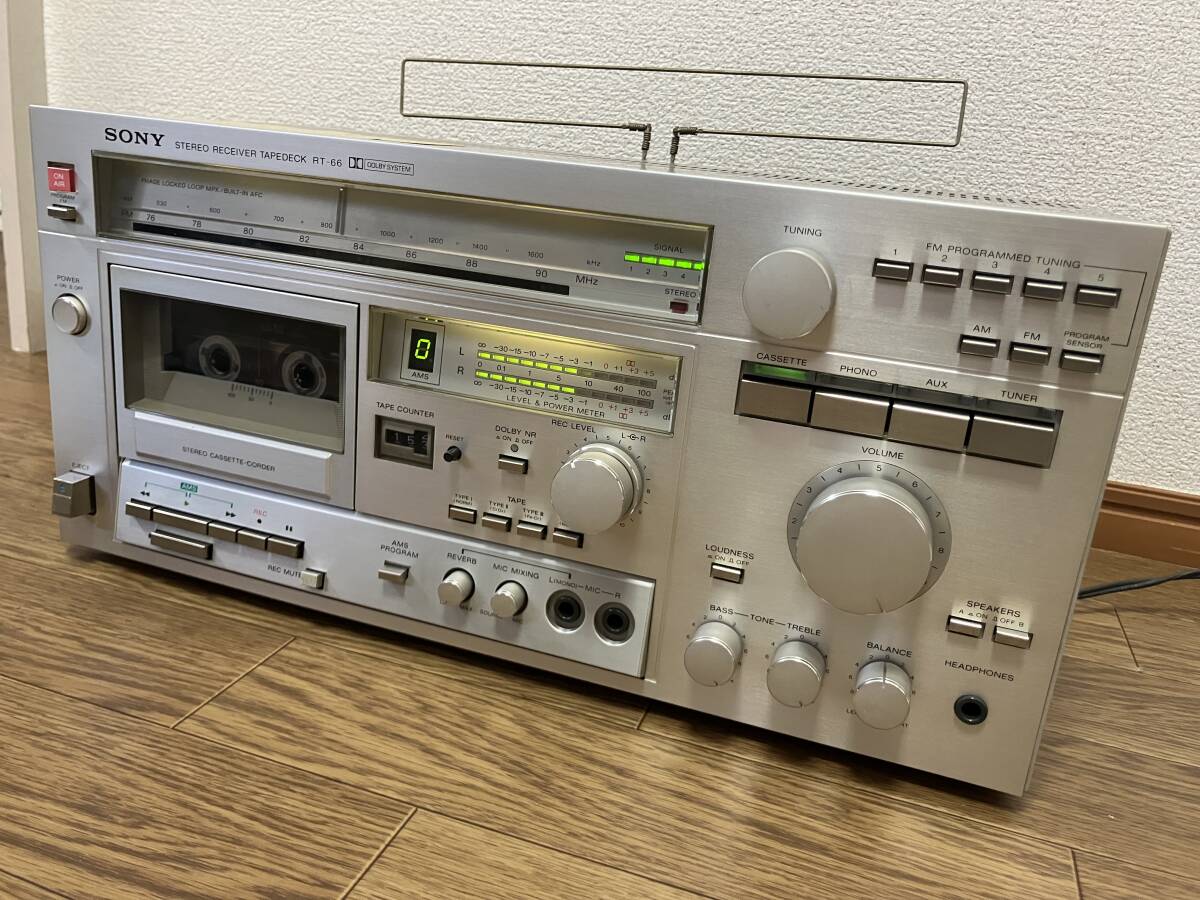 動作品 美品】ソニー SONY カセットレシーバーデッキ RT-66 New 動作品 美品】ソニー SONY カセットレシーバーデッキ RT-66 New