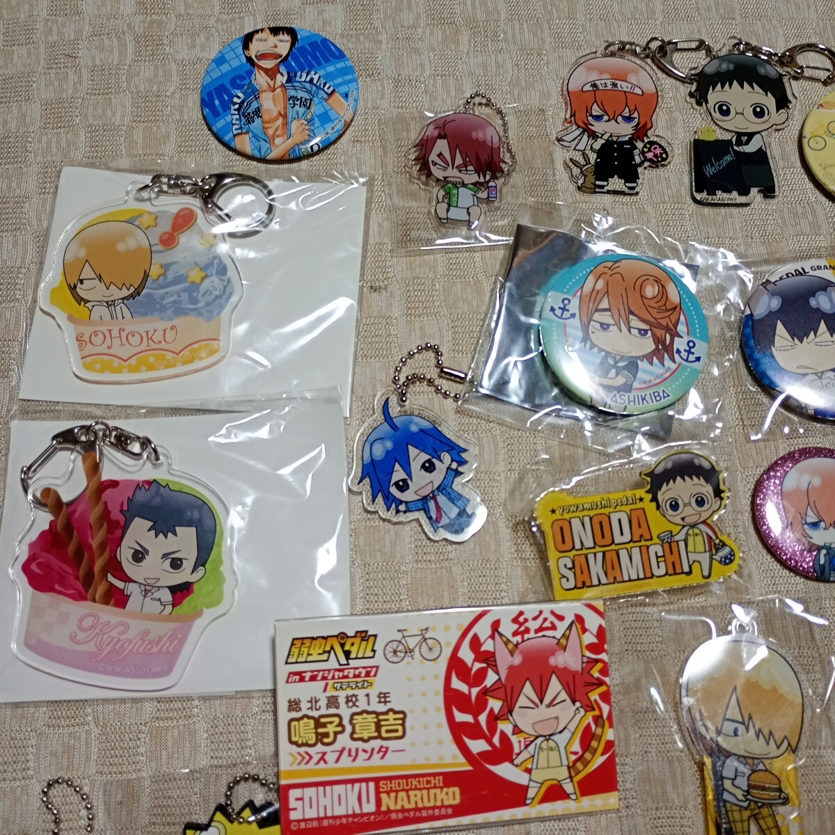 弱虫ペダル グッズ まとめ売り セット/缶バッジ アクリル 弱虫ペダル グッズ まとめ売り セット/缶バッジ アクリル