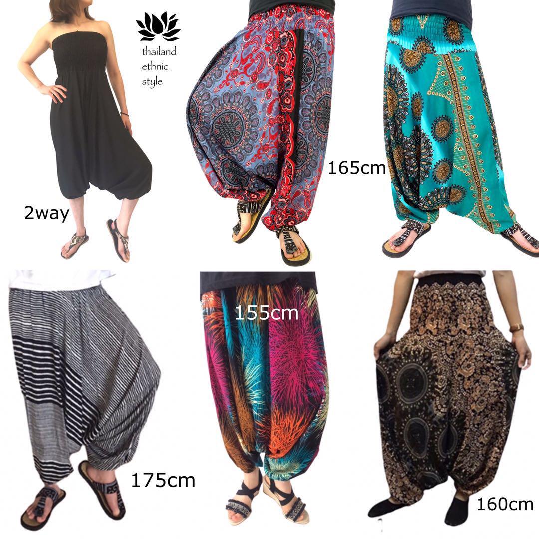 [ новый товар ] шаровары Thai брюки Aladdin брюки для мужчин и женщин йога Dance . часть магазин надеты 2way искусственный шелк Y293 C рисунок зеленый 