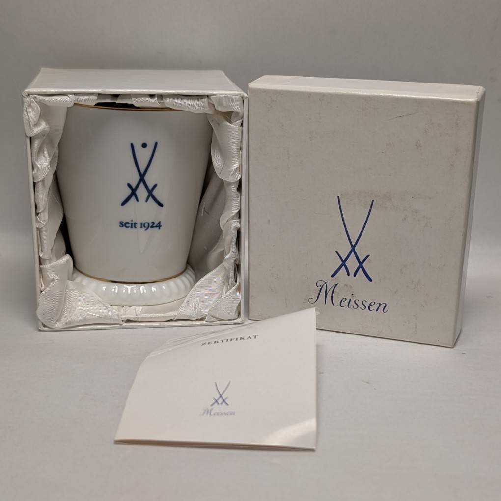 KKB2607KY】Meissen マイセン 双剣 剣マーク 創立275周年記念 KKB2607KY】Meissen マイセン 双剣 剣マーク 創立275周年記念