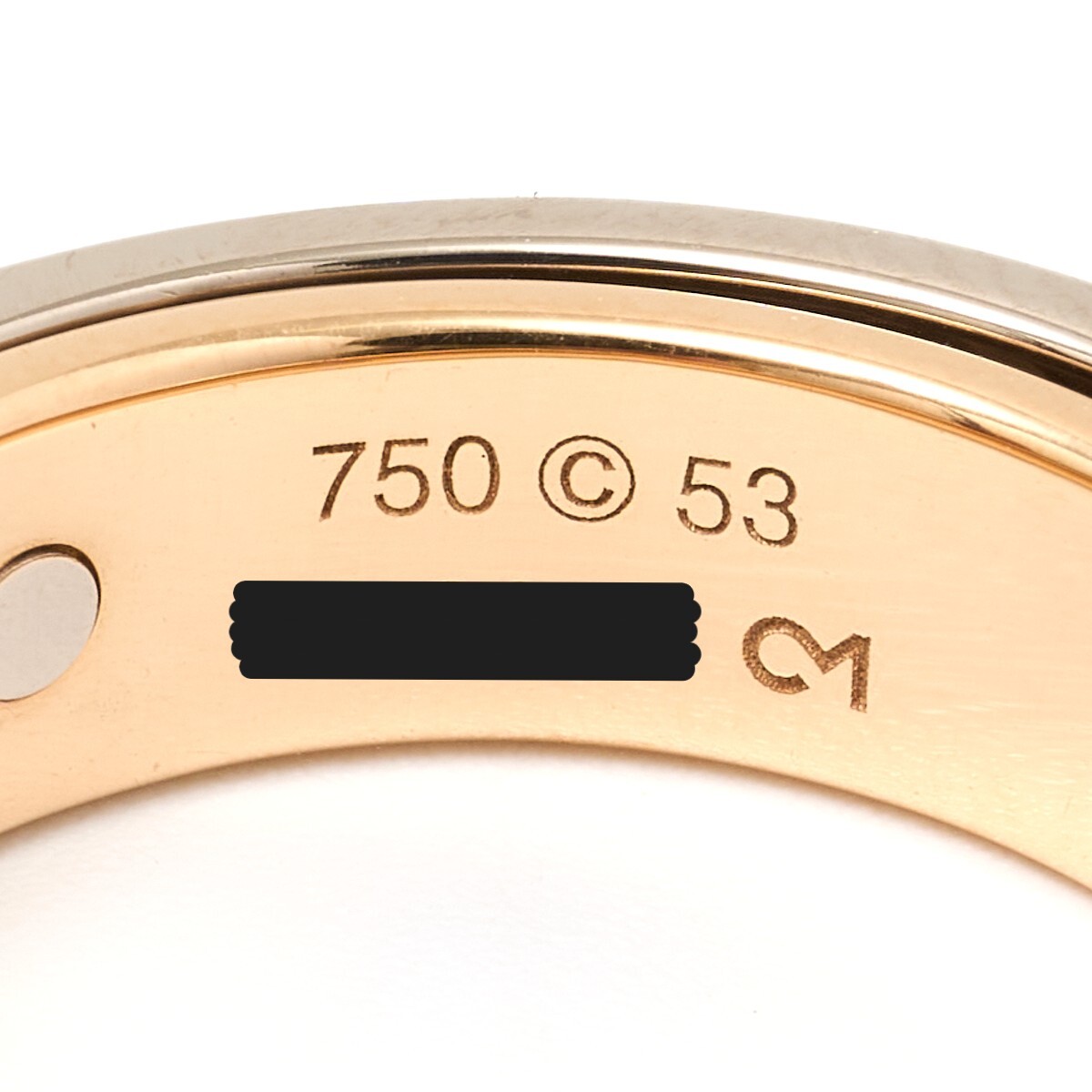 Cartier カルティエ シークレット ラブ リング K18WG×K18PG 指輪 ホワイトゴールド×ピンクゴールド ジュエリー アクセサリー レディース