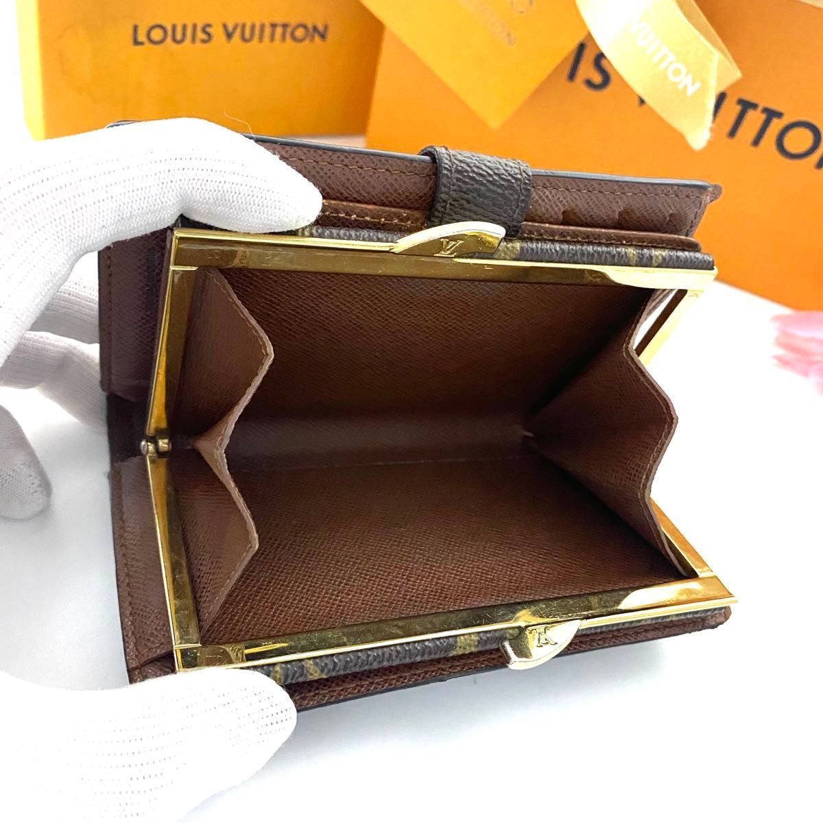 ルイ ヴィトン ヴィエノワ モノグラム 二つ折り財布 がま口 ルイ ヴィトン ヴィエノワ モノグラム 二つ折り財布 がま口