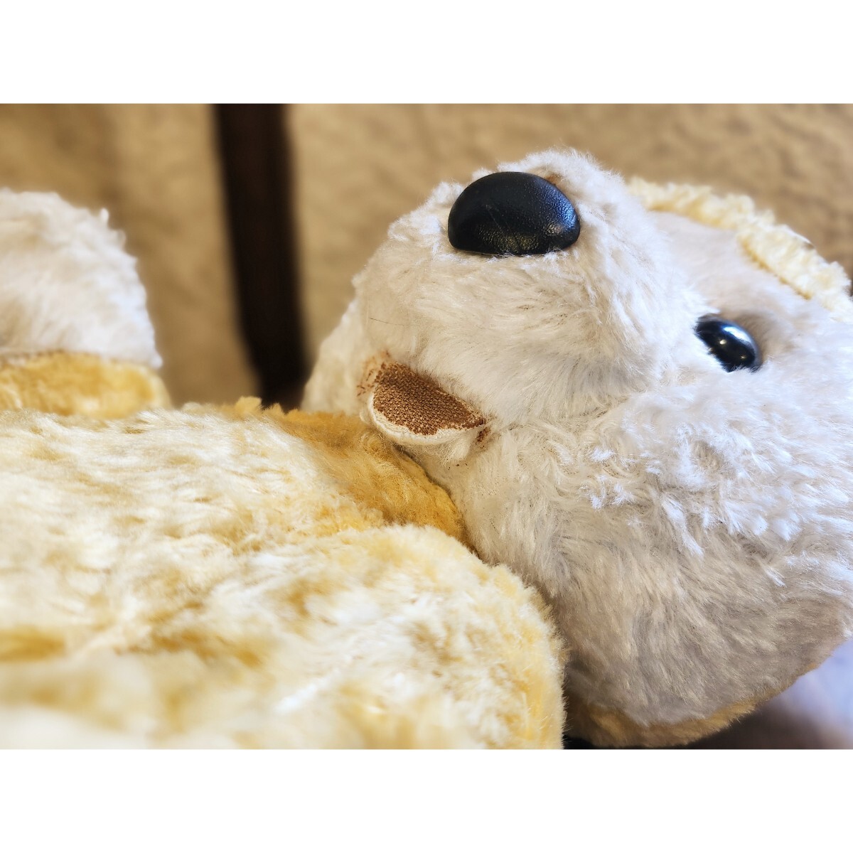 フラシテン 古いテディベア 木毛 鳴き笛入り アンティークベア ビンテージ フラシテン 古いテディベア 木毛 鳴き笛入り アンティークベア