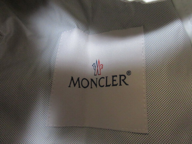モンクレール　 MONCLER　PAILLON　ロゴ　ワッペン　リフレクター　フード　ナイロン　ジャケット　白　1　國內(nèi)正規(guī)品
