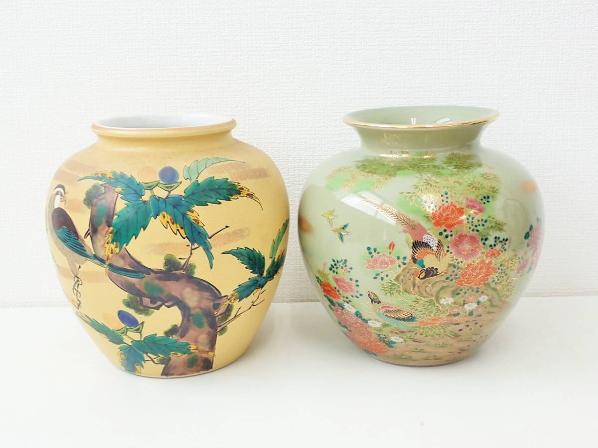 九谷焼 他 花器 まとめて/花瓶 花生 花入 壷 K327-1(花器、壷 九谷焼 他 花器 まとめて/花瓶 花生 花入 壷 K327-1(花器、壷