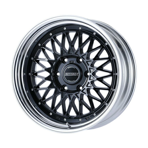 CRS ESSEX ホイール ENCM-17 2ピース 17×8J +19～+50 1本 ブラック（BK）/アルマイト ハイエース 200系 離島は要確認_画像1