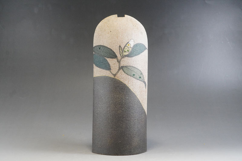 伊藤 東彦 布目椿文陶画