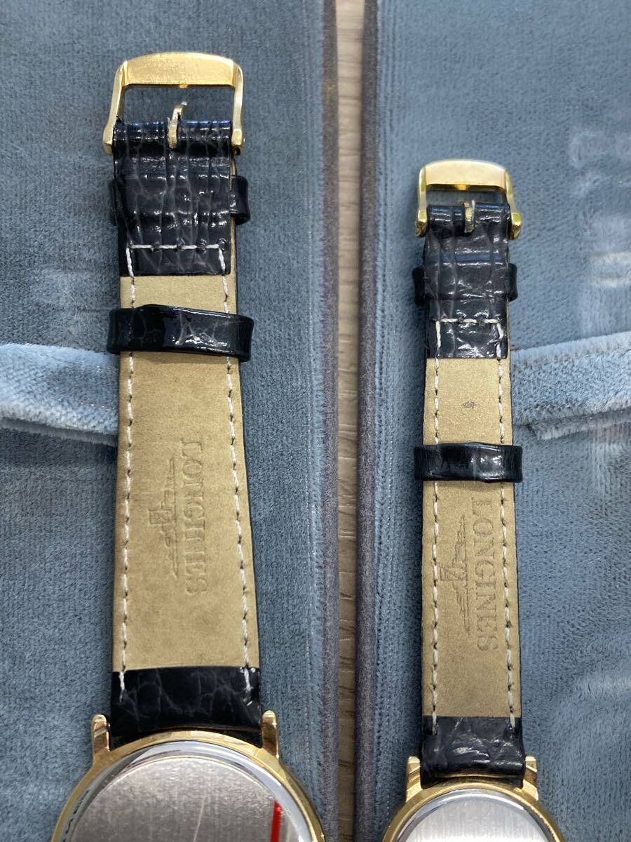 極美品】 1円~LONGINES ロンジン QZ メンズ/レディースペア 極美品】 1円~LONGINES ロンジン QZ メンズ/レディースペア