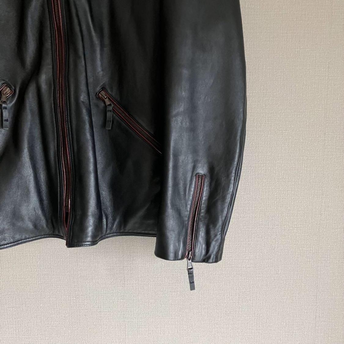 ARMANI 5-Zips レザージャケット アーカイブ ヴィンテージ ARMANI 5-Zips レザージャケット アーカイブ ヴィンテージ