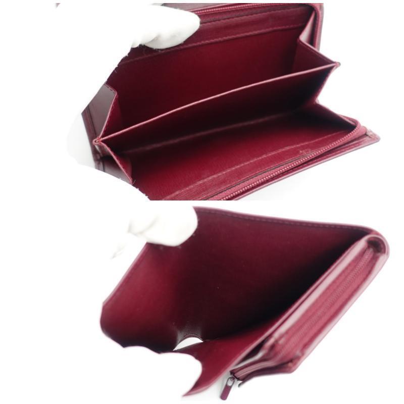 Cartier カルティエ マストライン 二つ折り財布 三つ折り ボルドー C2ロゴ レザー メンズ レディース