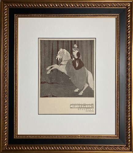 ≪　　オーブリー・ビアズリー　　≫　　オリジナル 　 CHOPIN BALLADE III 　1899年　　AUBREY BEARDSLEY
