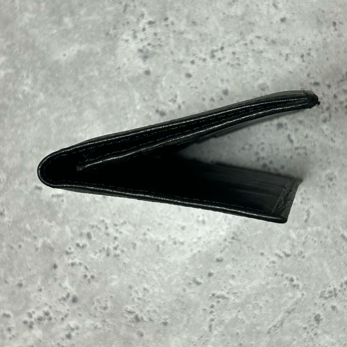 Calvin Klein カルバンクライン メンズ　スリム財布　長財布 レザー ブラック 黒 二つ折り　7228FH