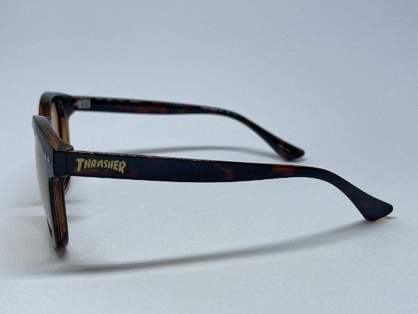 送料無料 サングラス THRASHER スラッシャー POLLUX(ポルクス)1050 DM-BRC 調(diào)光＆偏光レンズ?ダークブラウン