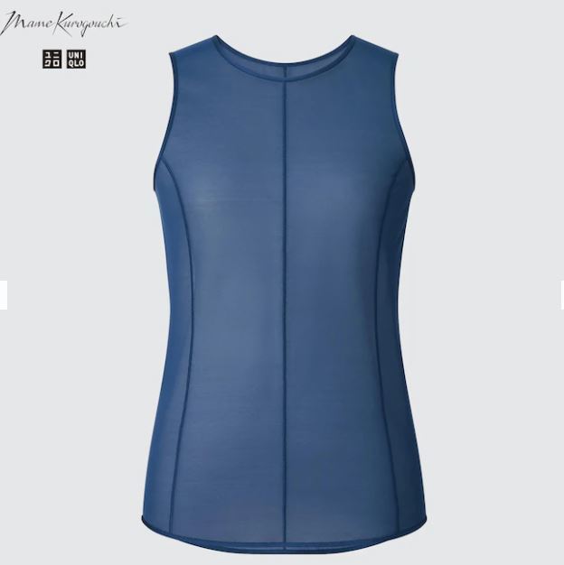 希少 新品 2枚組 ユニクロ シアークルータンクトップ サイズ 3XL 色 ブルー　