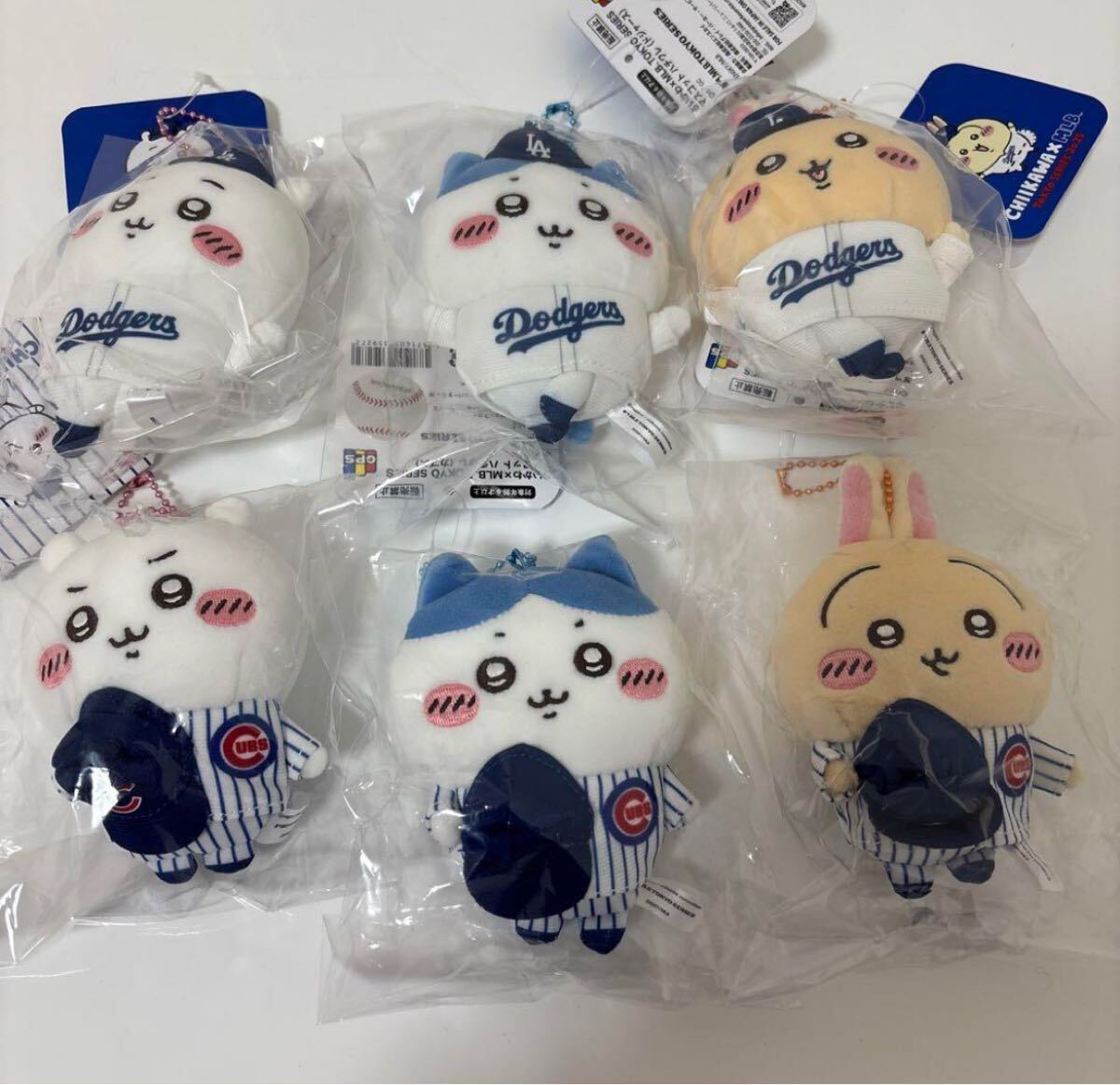 ちいかわMLBコラボセット マスコット ドジャース カブス ちい ちいかわMLBコラボセット マスコット ドジャース カブス ちい