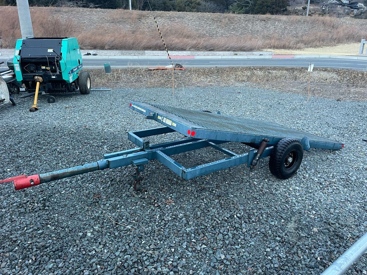 宮城県気仙沼 サンワ 中古 トレーラー トラクター牽引 台車 宮城県気仙沼 サンワ 中古 トレーラー トラクター牽引 台車