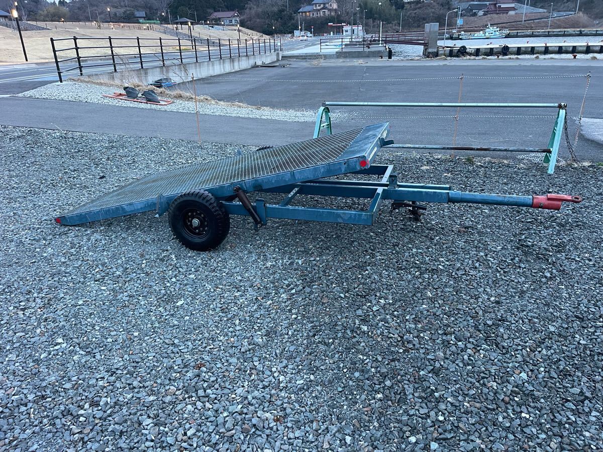 宮城県気仙沼 サンワ 中古 トレーラー トラクター牽引 台車 宮城県気仙沼 サンワ 中古 トレーラー トラクター牽引 台車
