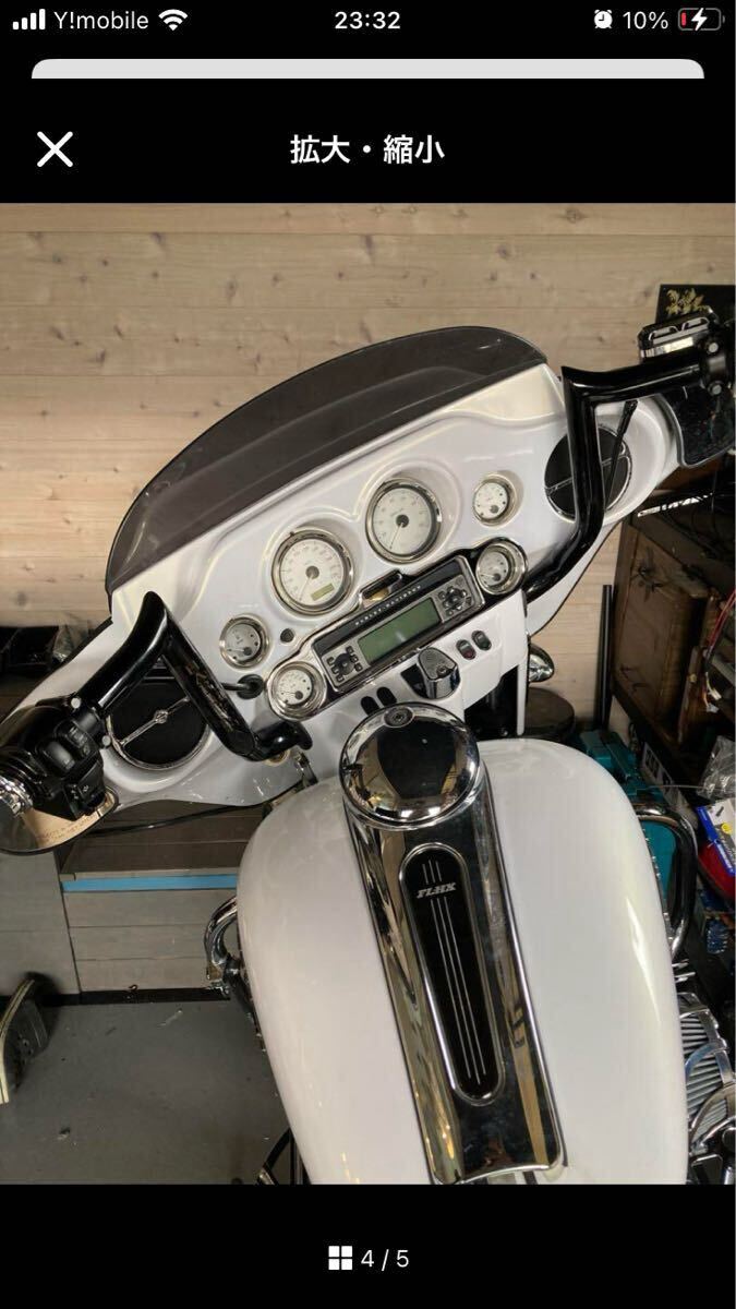 即納　ハーレー用 1.25インチ 12インチ ハンドル　モンキーバー バガー ウルトラ ストリートグライド FLHX ツーリング　メッキ　_画像6