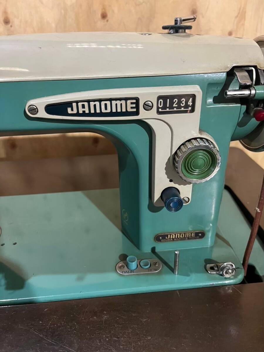アンティーク JANOME ジャノメ 足踏みミシン 昭和レトロ アンティーク JANOME ジャノメ 足踏みミシン 昭和レトロ