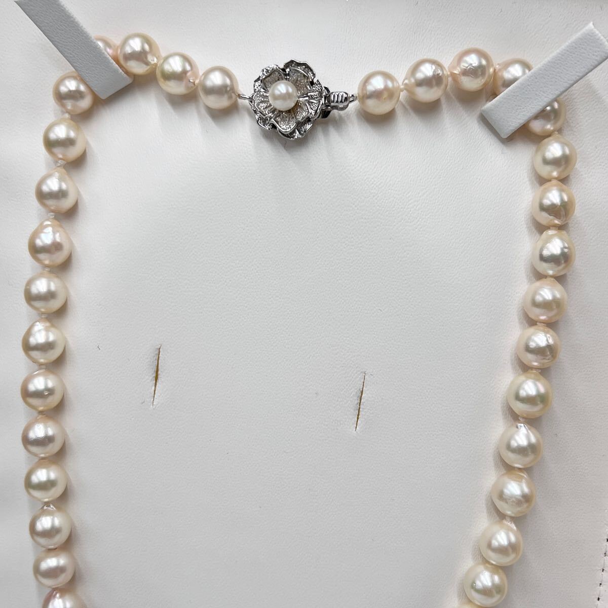 8.0-8.5mm☆大珠【美品 テリ最強】アコヤ あこや 本真珠 46.5cm 8.0-8.5mm☆大珠【美品 テリ最強】アコヤ あこや 本真珠 46.5cm
