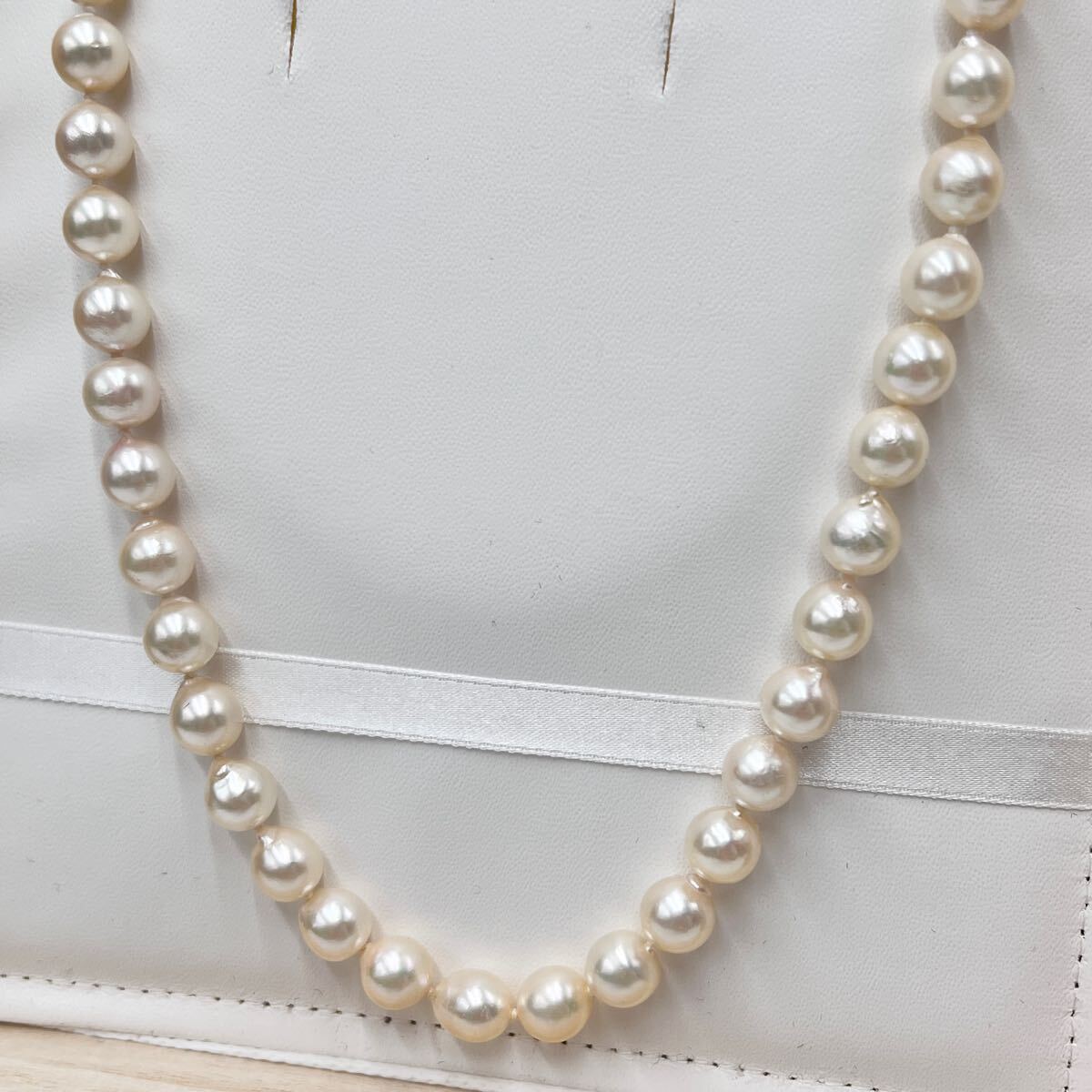 8.0-8.5mm☆大珠【美品 テリ最強】アコヤ あこや 本真珠 46.5cm 8.0-8.5mm☆大珠【美品 テリ最強】アコヤ あこや 本真珠 46.5cm