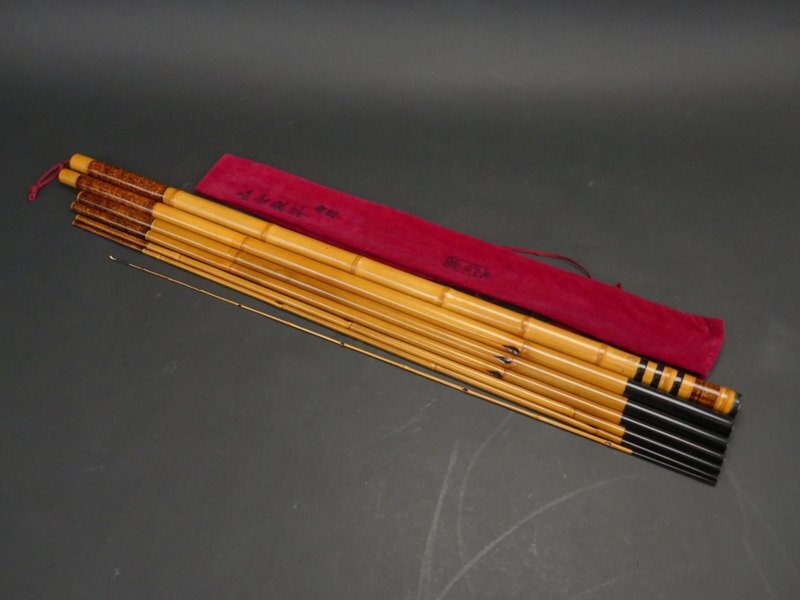 w579 美品 竿かづ 山女魚 7本継 4.58m 和竿 竹竿 渓流 重さ209g w579 美品 竿かづ 山女魚 7本継 4.58m 和竿 竹竿 渓流 重さ209g