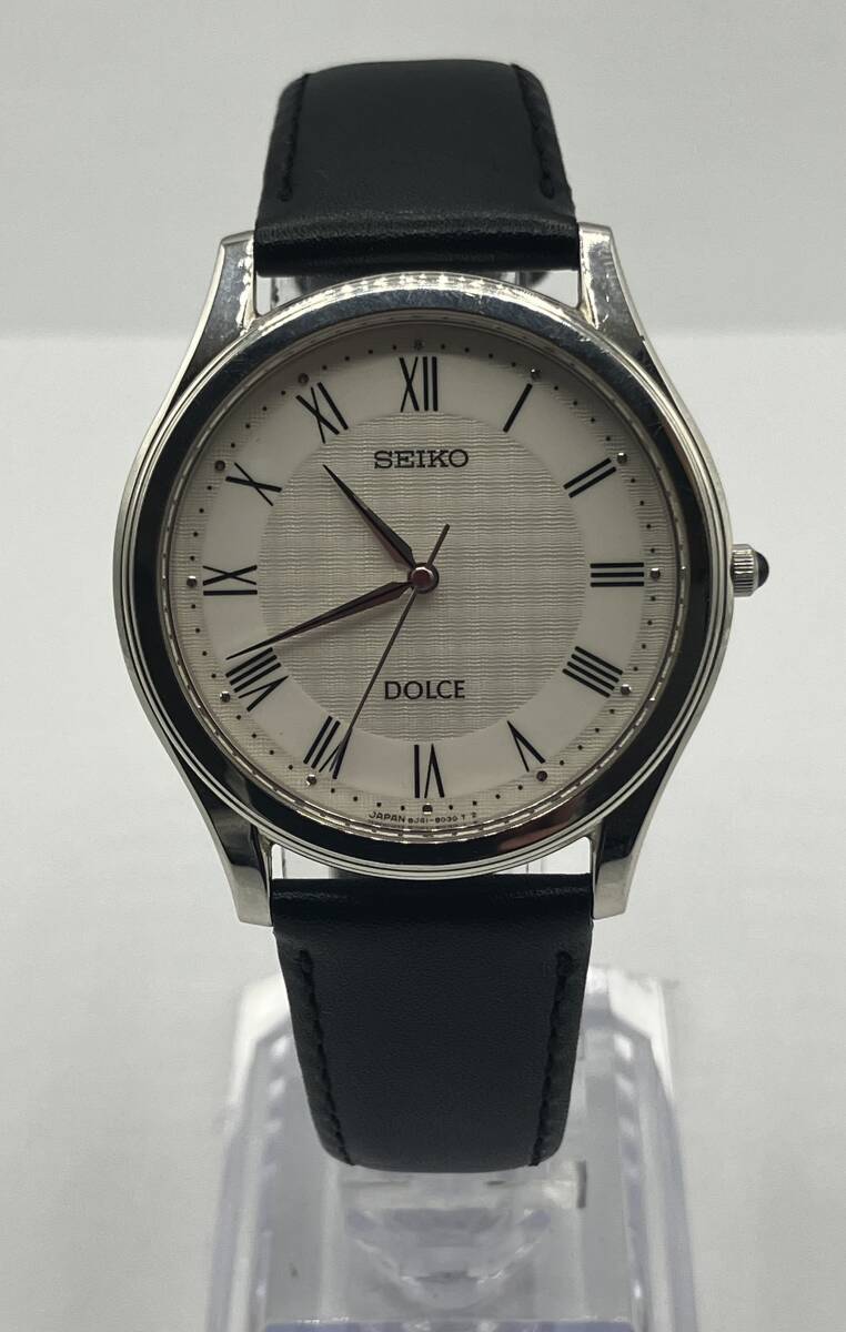 12614】SEIKO セイコーDOLCE ドルチェ 8J41-8010 白文字盤 12614】SEIKO セイコーDOLCE ドルチェ 8J41-8010 白文字盤