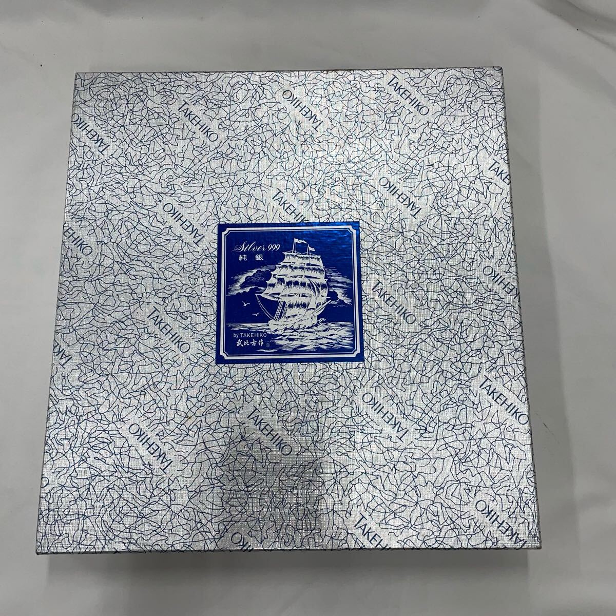 Silver999 純銀 レリーフ額 by TAKEHIKO 武比古作 帆船 No.5 箱 Silver999 純銀 レリーフ額 by TAKEHIKO 武比古作 帆船 No.5 箱