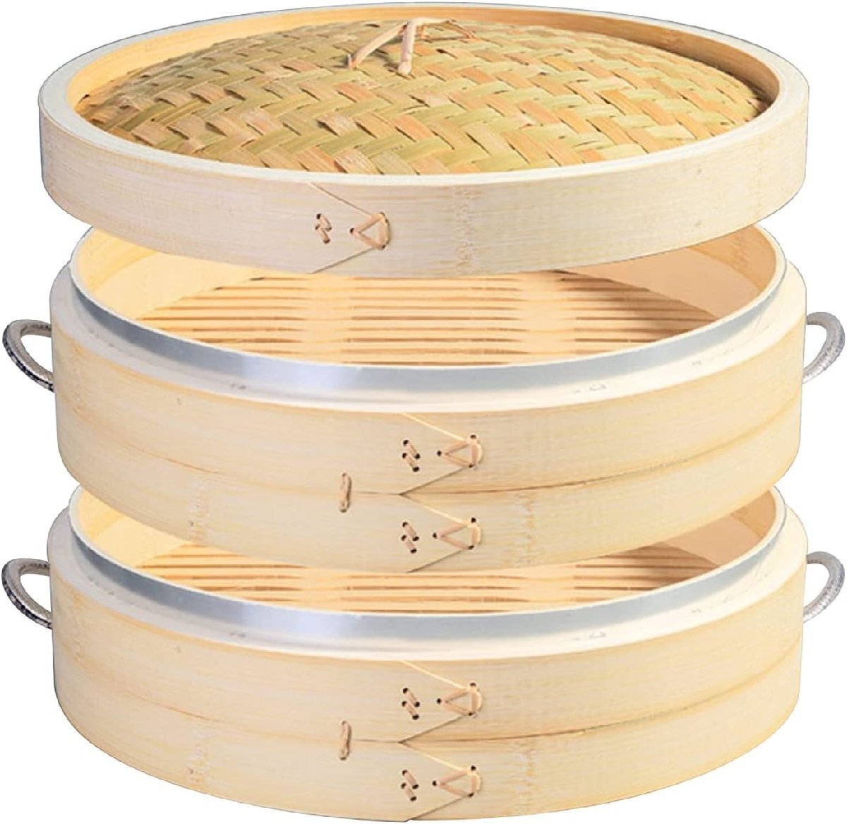 蒸籠/竹の汽船，蒸し器 食卓 料理 中華セイロ 美味しい ふっくら 蒸す 調(diào)理器具 キッチン用品，40cm多用途中華せいろ蒸しセイロ