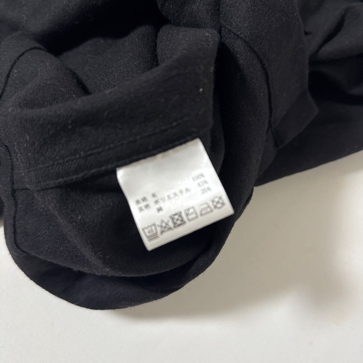 美品 黒 ブラック ペンドルトン ウール オープンカラー シャツ M Pendleton wool shirt ボード ボックス シルエット
