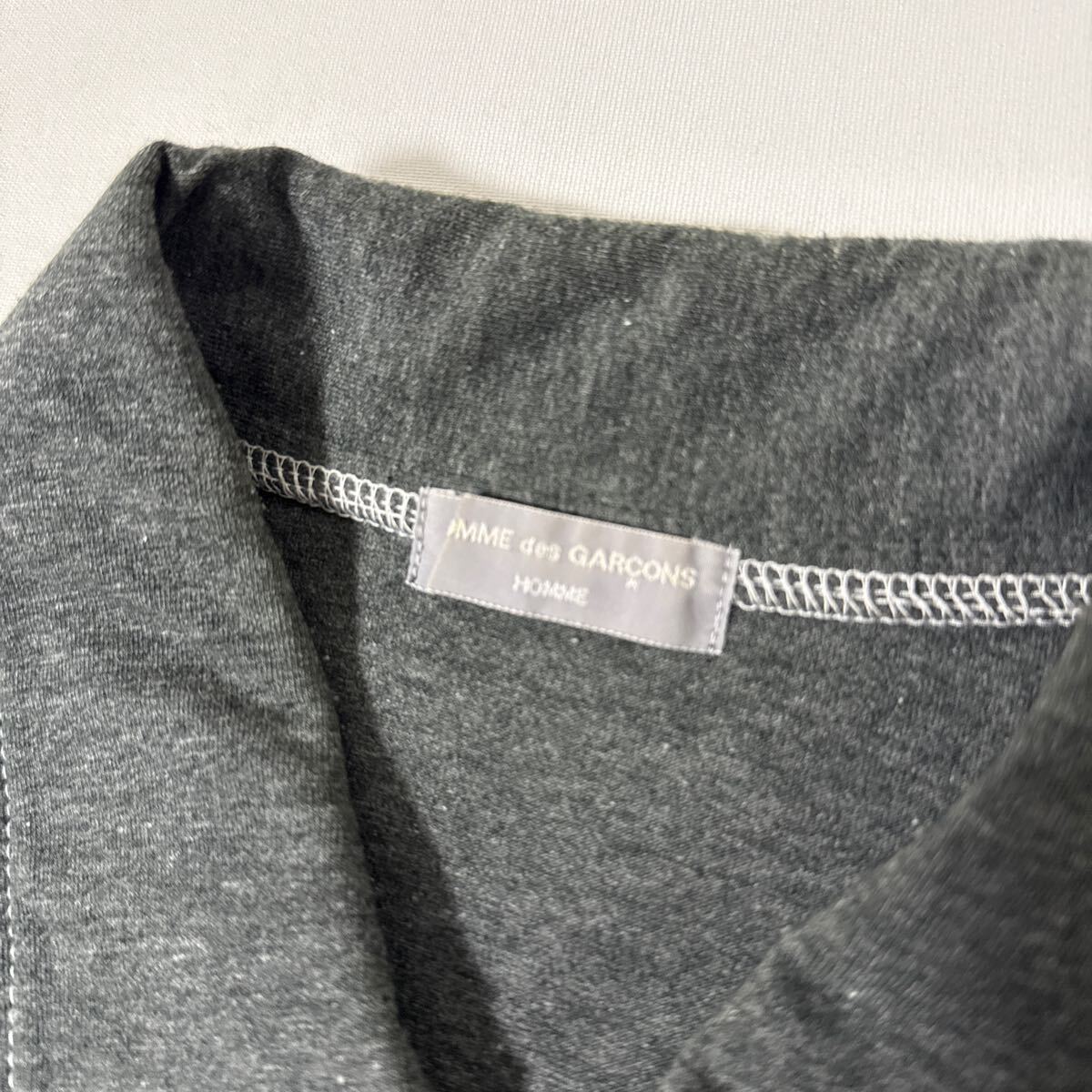 美品 AD 1999 田中 オム 切替 ジップ ポロ シャツ COMME des GARCONS HOMME コムデギャルソン アーカイブ ニット shirt polo